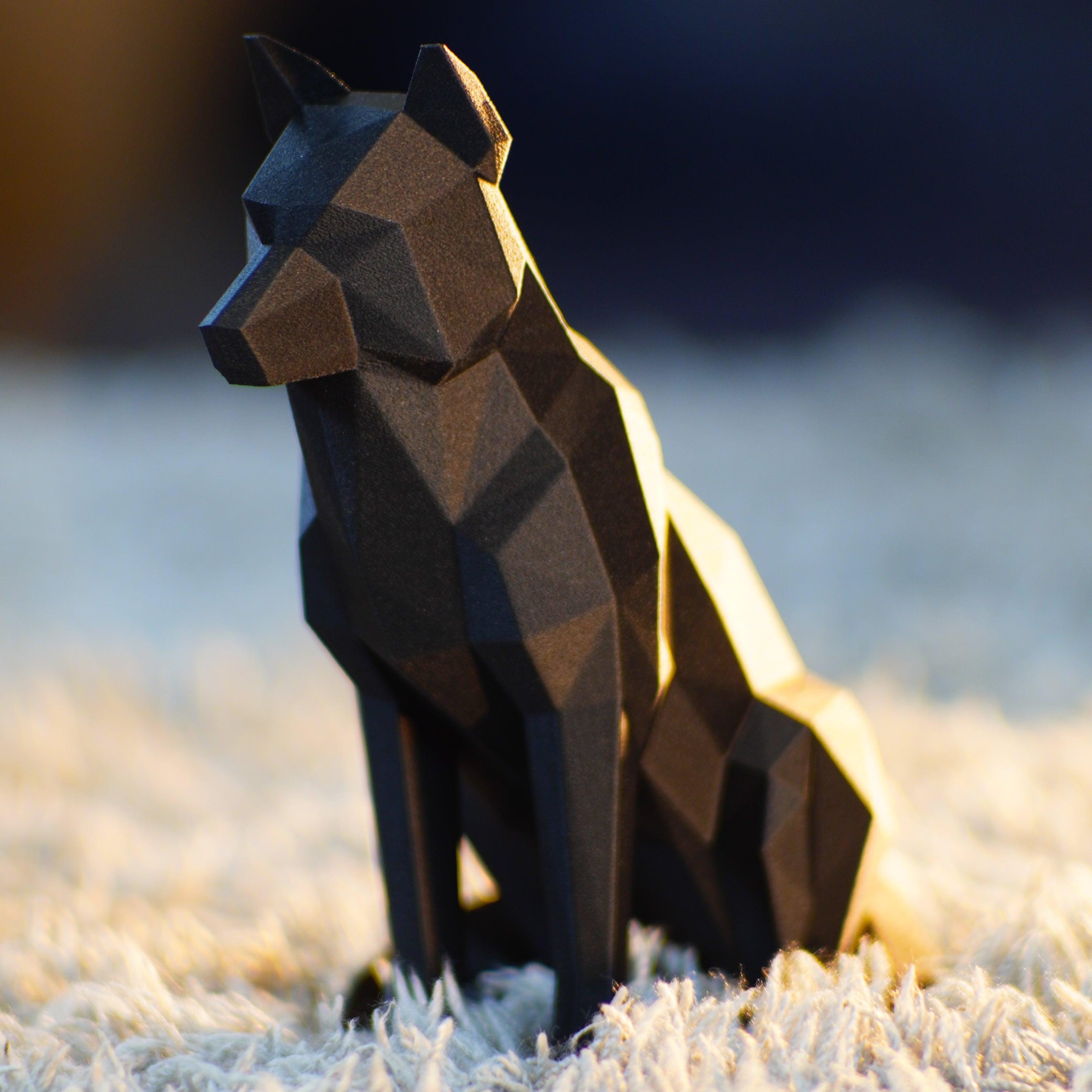 ALPHA - Wolf-Skulptur