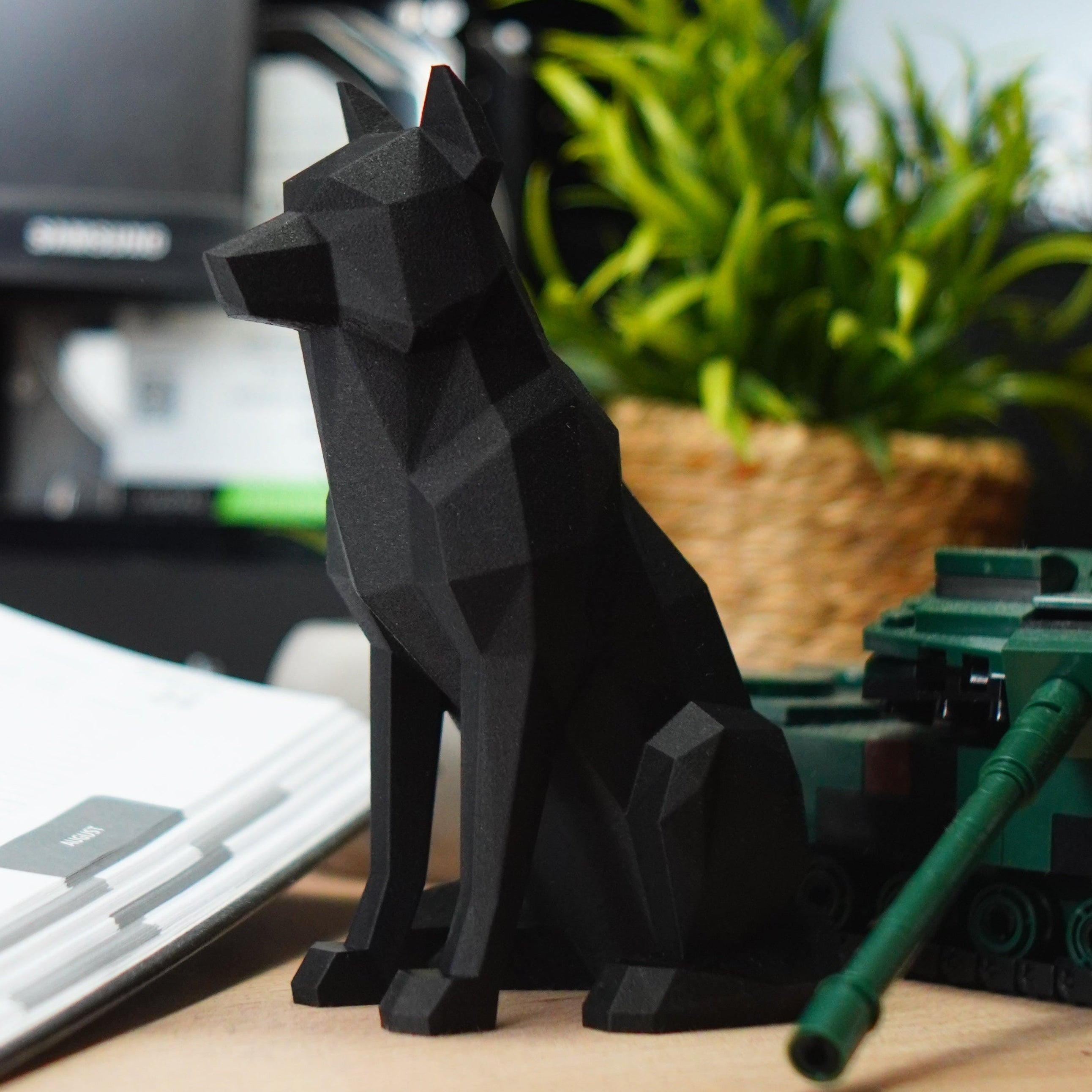 ALPHA - Wolf-Skulptur