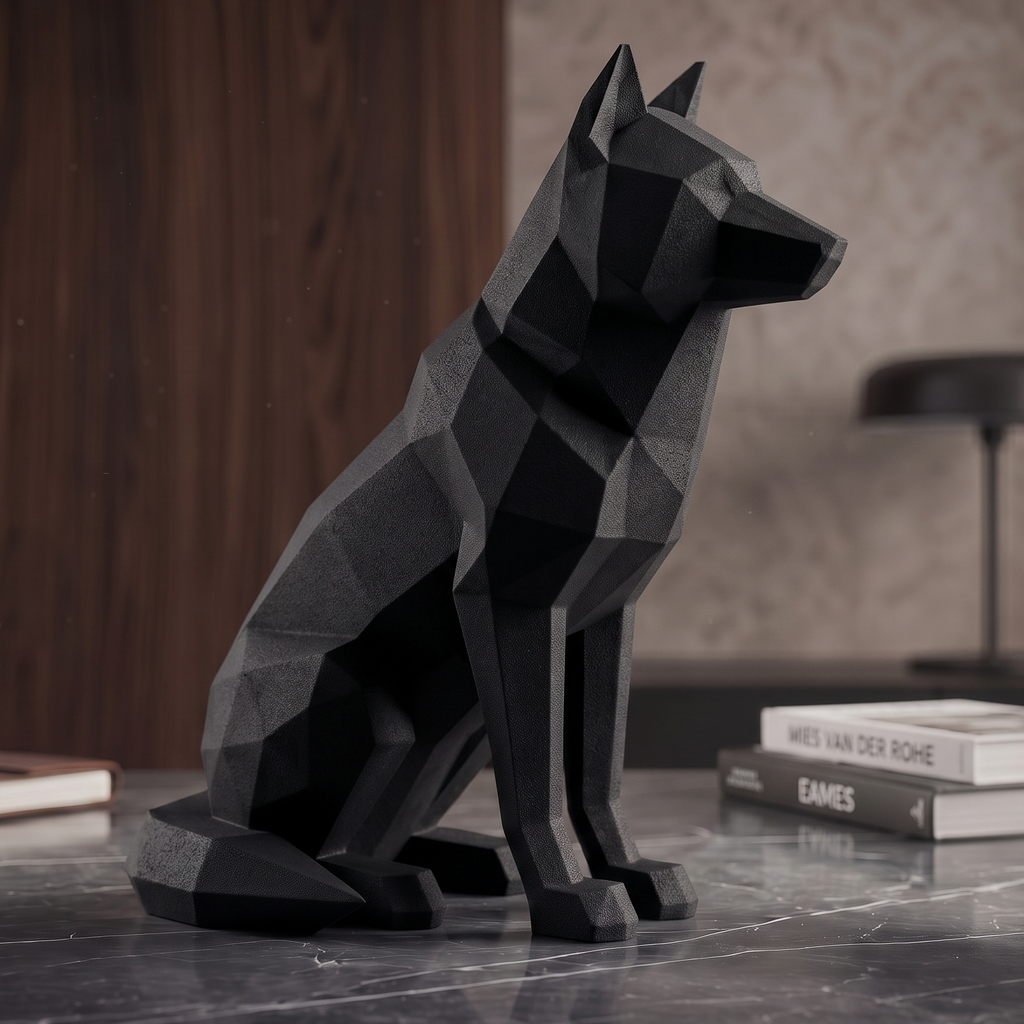 ALPHA - Wolf-Skulptur
