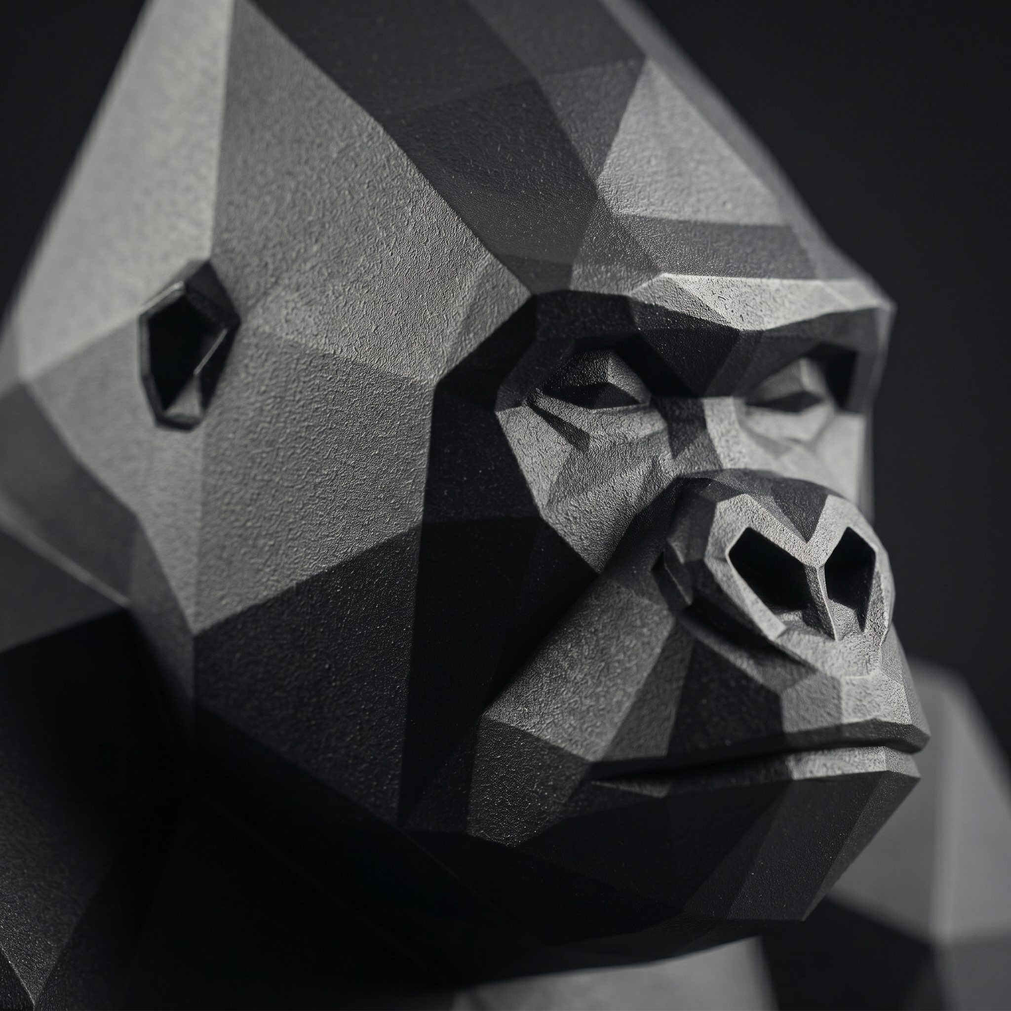 Koloss - Geometrische Gorilla-Skulptur