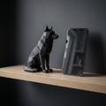 Alpha - Geometrische Wolf-Skulptur