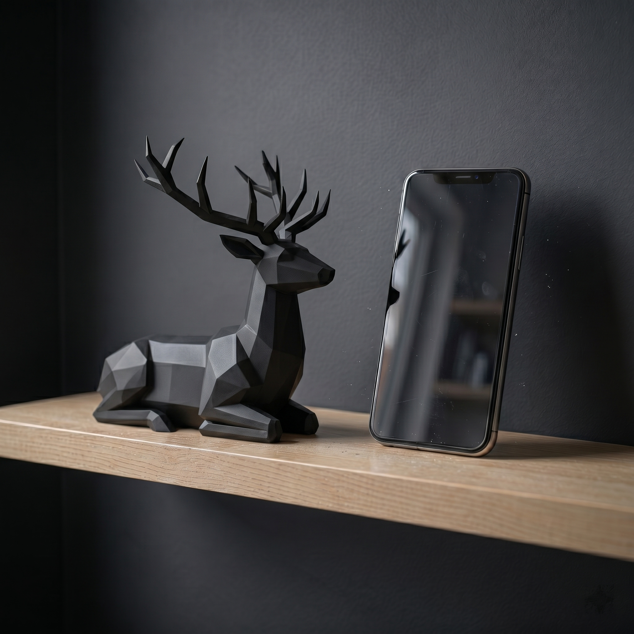 Adel - Geometrische Hirsch-Skulptur