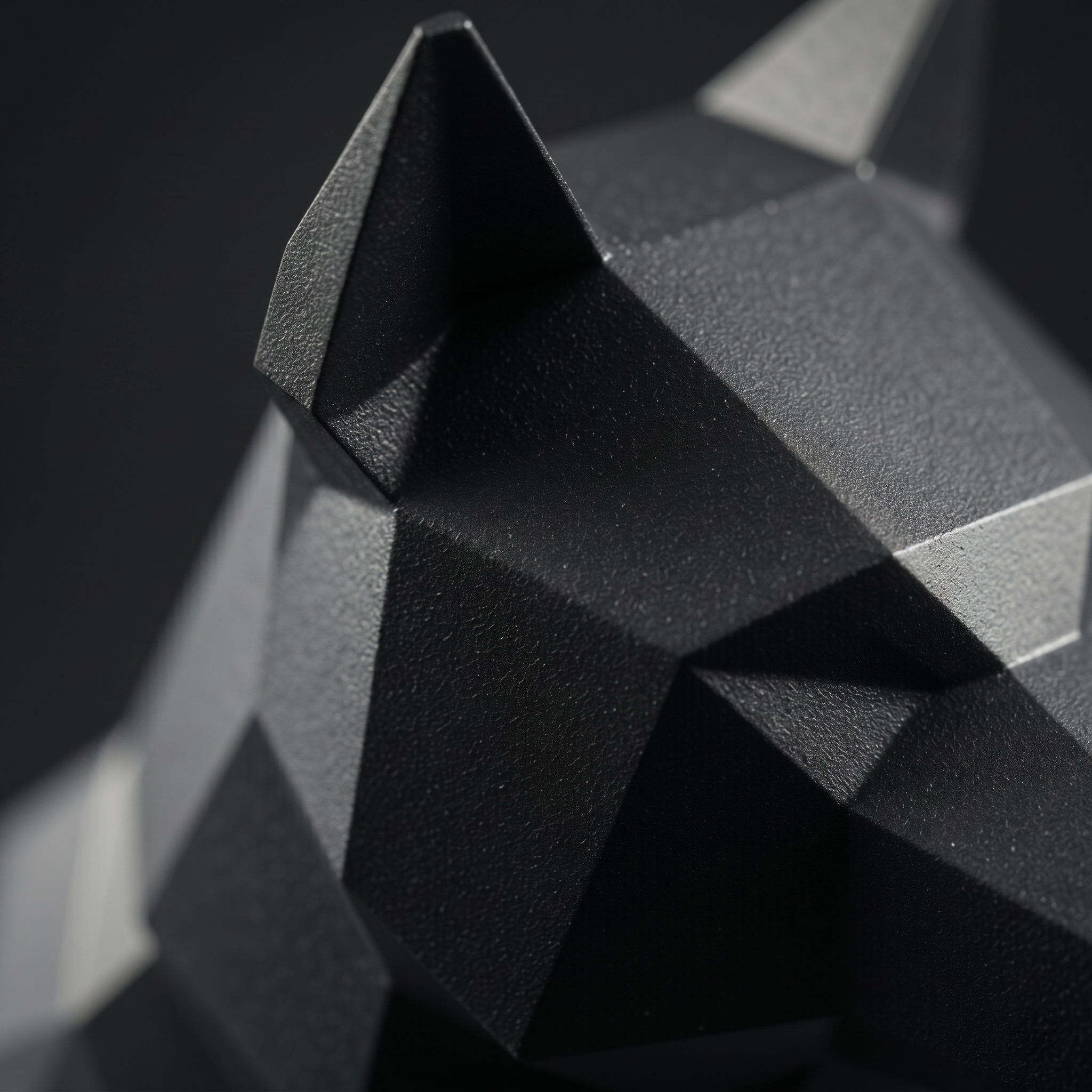 Alpha - Geometrische Wolf-Skulptur