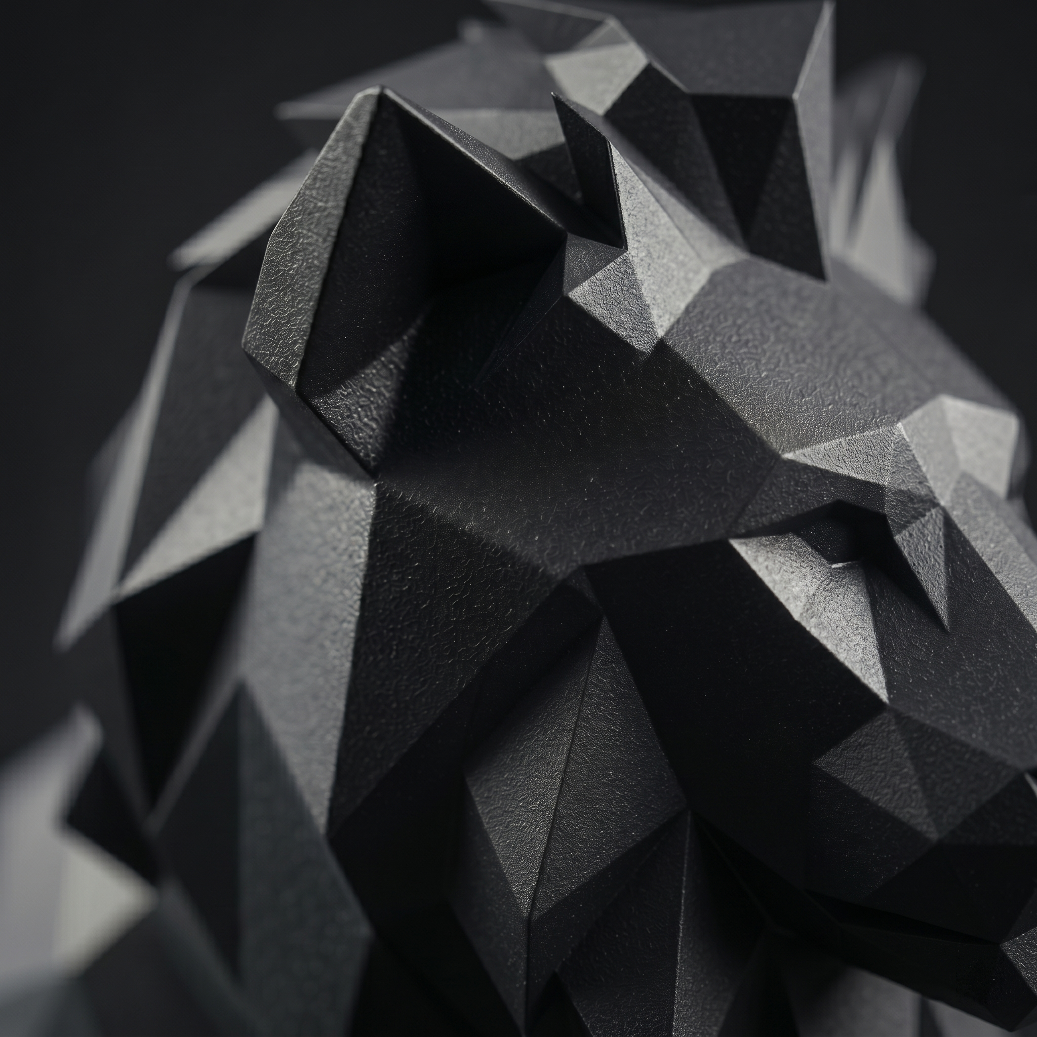 Regent - Geometrische Löwen-Skulptur